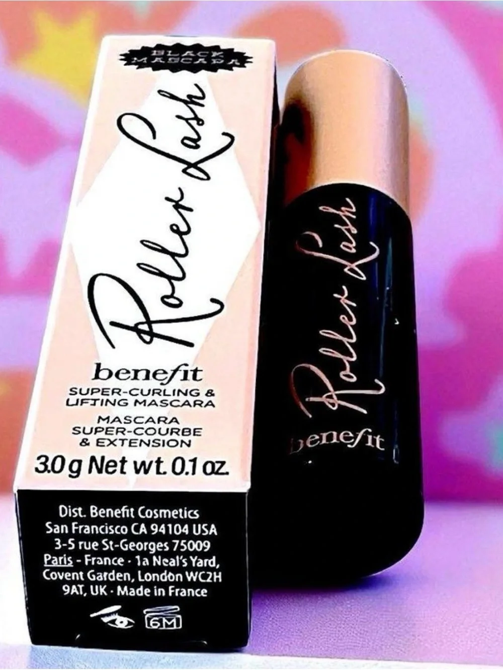 Benefit Roller Lash Super-Curling & Lifting Mascara Mini 0.1 oz Black NIB Travel